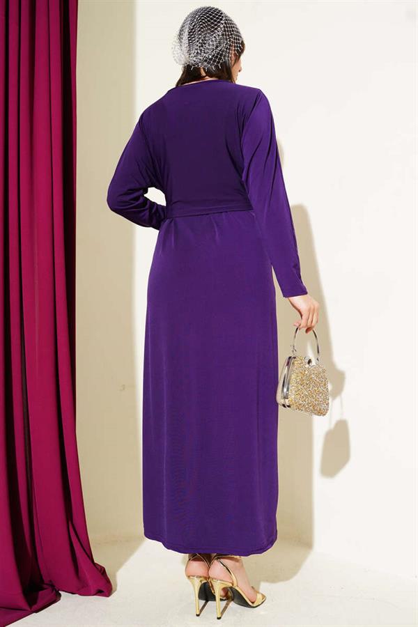 Buckled Double Sandy Dress Purple