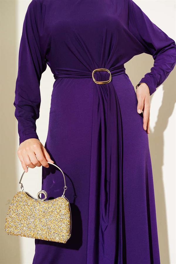 Buckled Double Sandy Dress Purple