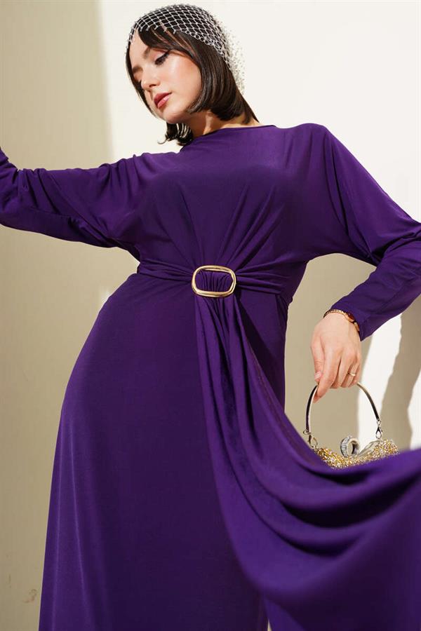 Buckled Double Sandy Dress Purple