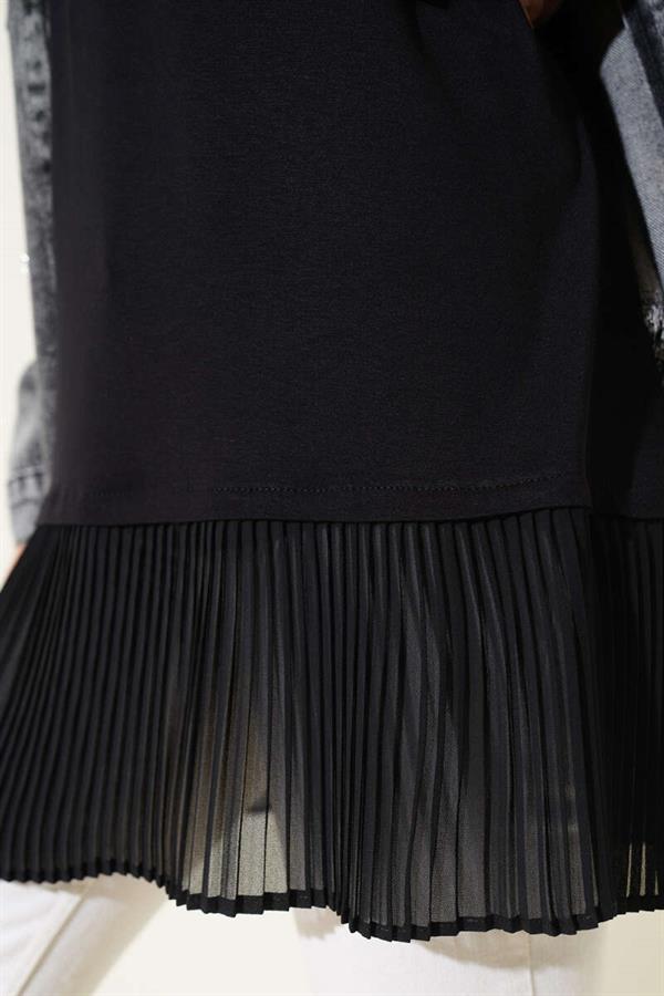 Tulle Pleated Underwear Black