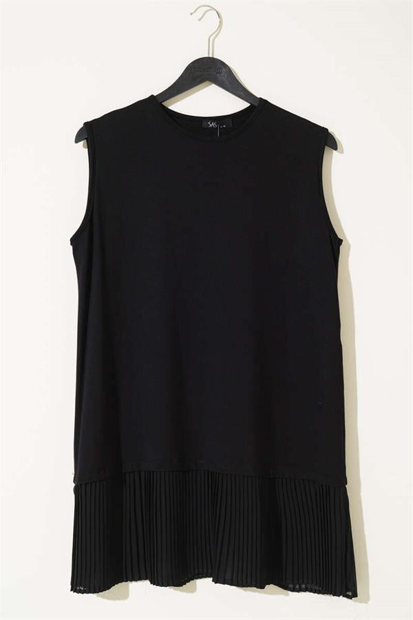 Tulle Pleated Underwear Black