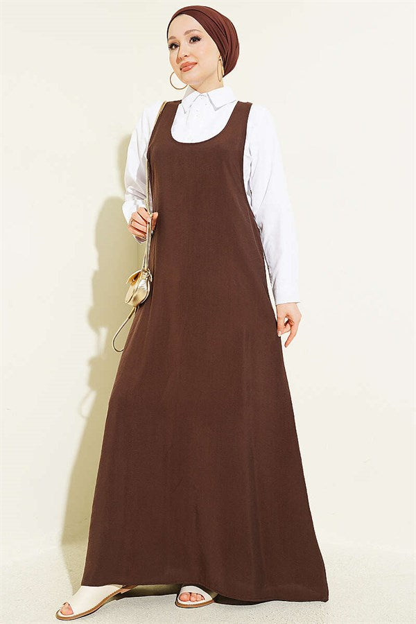 U-Neck Vest, Coffee