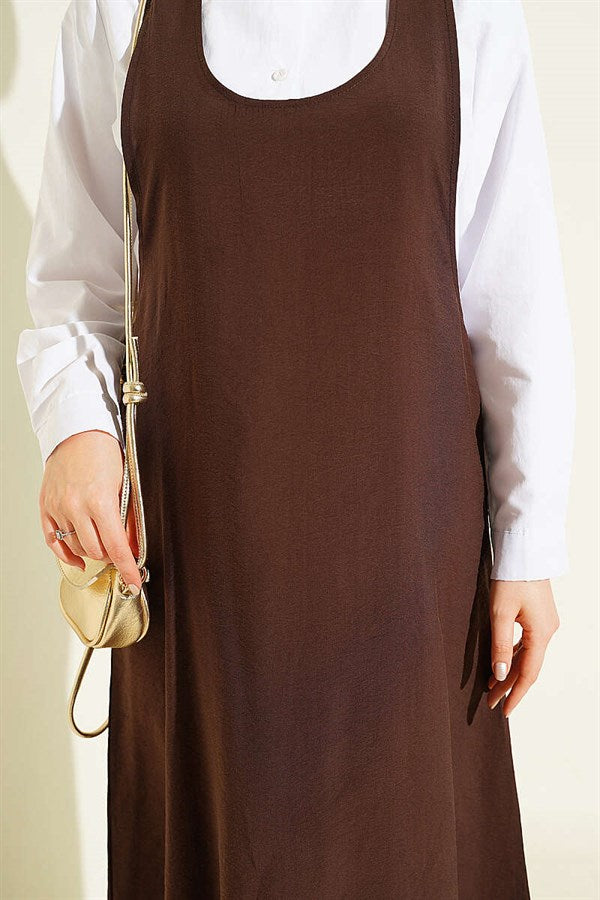 U-Neck Vest, Coffee