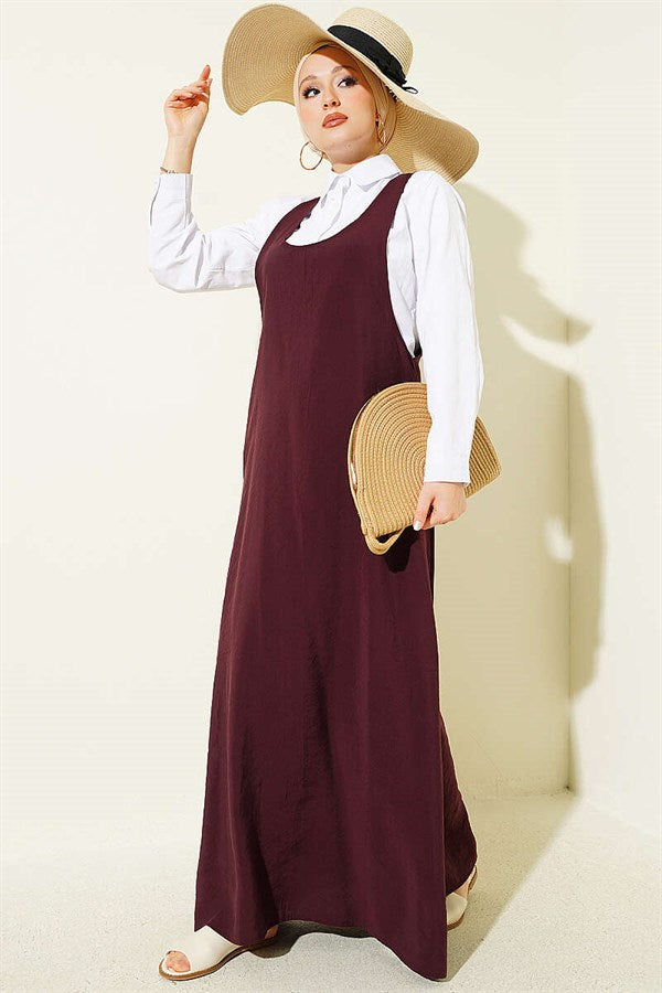 U-Neck Vest, Plum