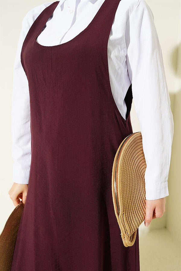 U-Neck Vest, Plum