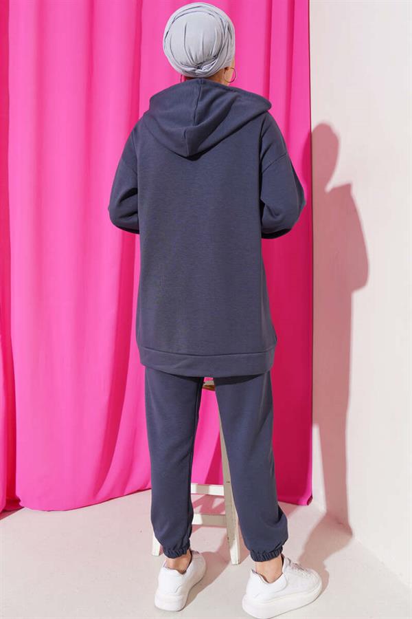 Three Thread Loysha Teddy Bear 2 Piece Set Smoke