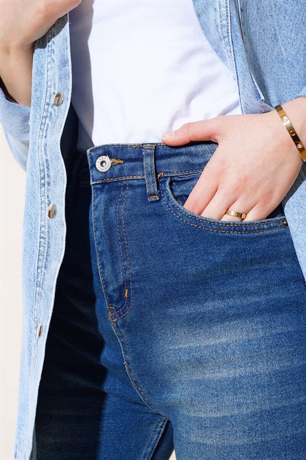  Long Jeans Dark Blue