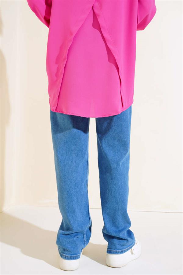 Long Casual Jeans Denim Blue