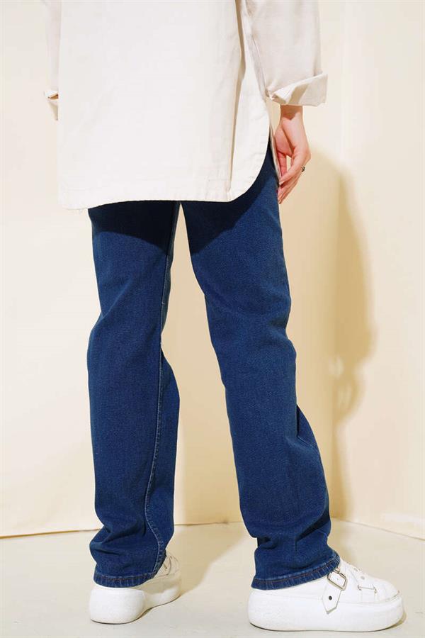  Long Casual Jeans Dark Blue
