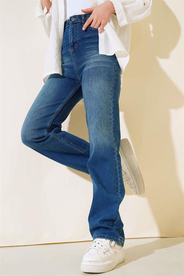  Long Casual Jeans Medium Blue