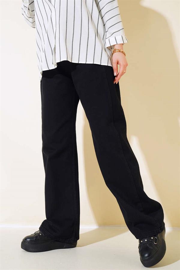 Long Casual Trousers Black