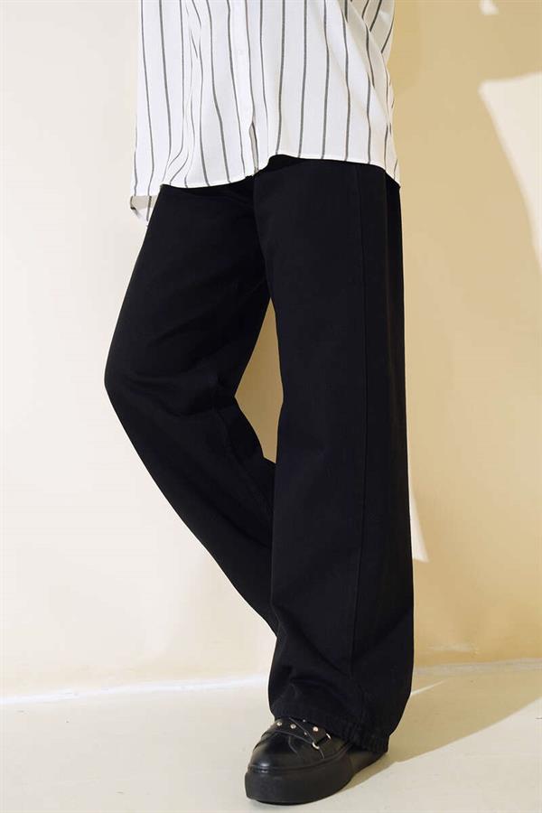 Long Casual Trousers Black