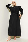 V-Neck Jacketed Vest 2 Piece Set Black