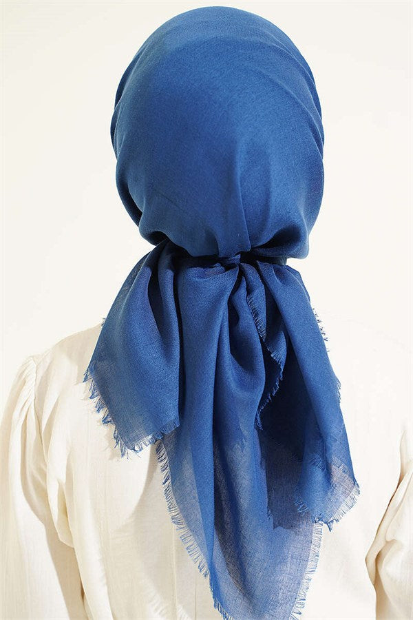 Vera Plain Scarf Light Navy Blue