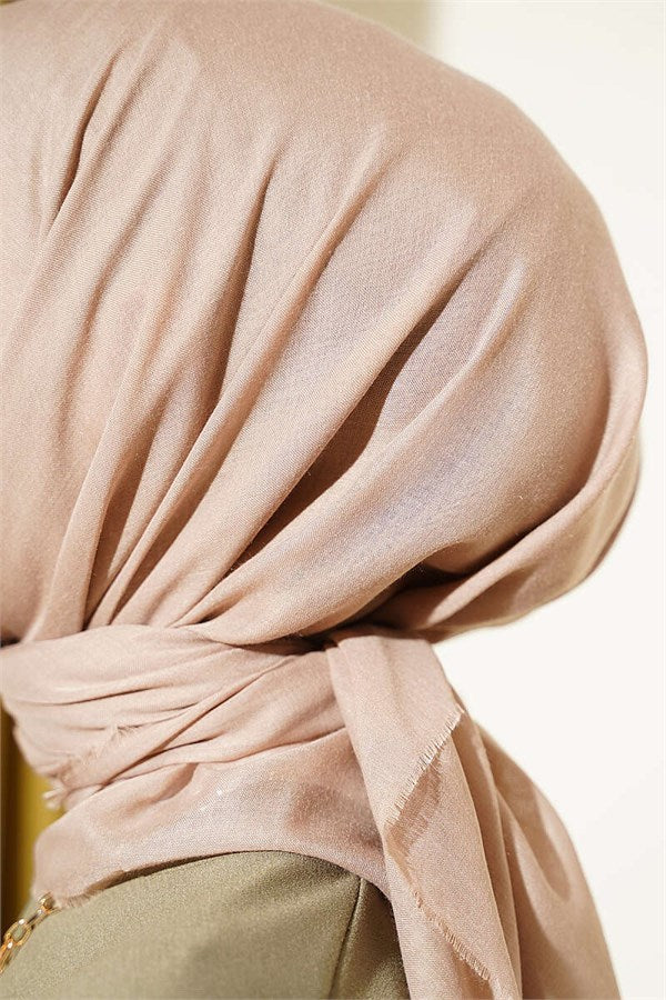 Vera Plain Scarf Light Mink