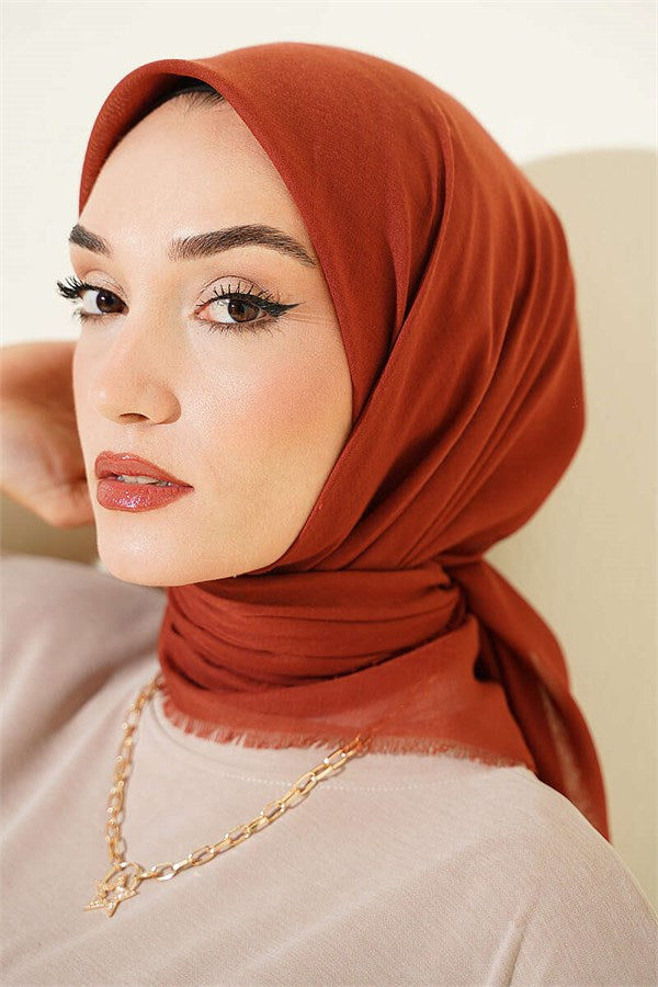 Vera Plain Scarf Copper