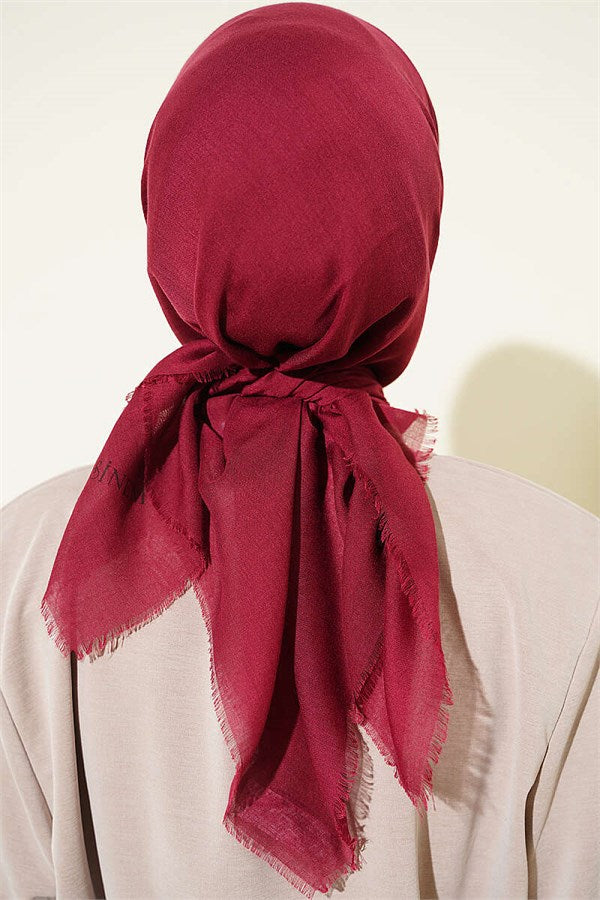 Vera Plain Scarf Burgundy