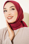 Vera Plain Scarf Burgundy