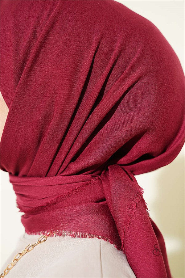Vera Plain Scarf Burgundy
