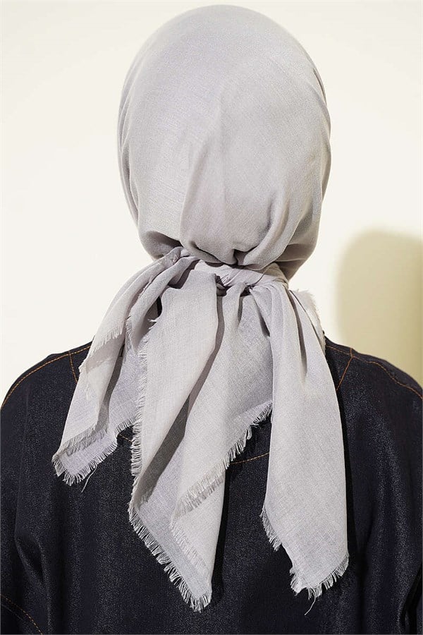 Vera Plain Scarf Grey