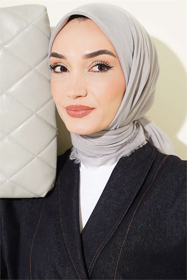 Vera Plain Scarf Grey