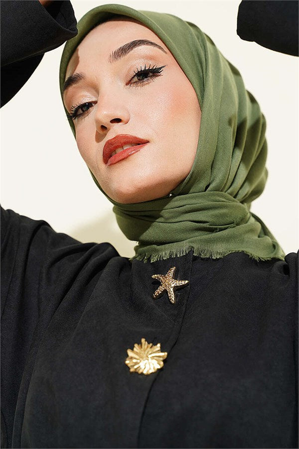 Vera Plain Scarf Khaki