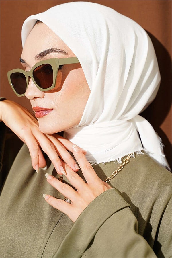 Vera Plain Scarf Off-White