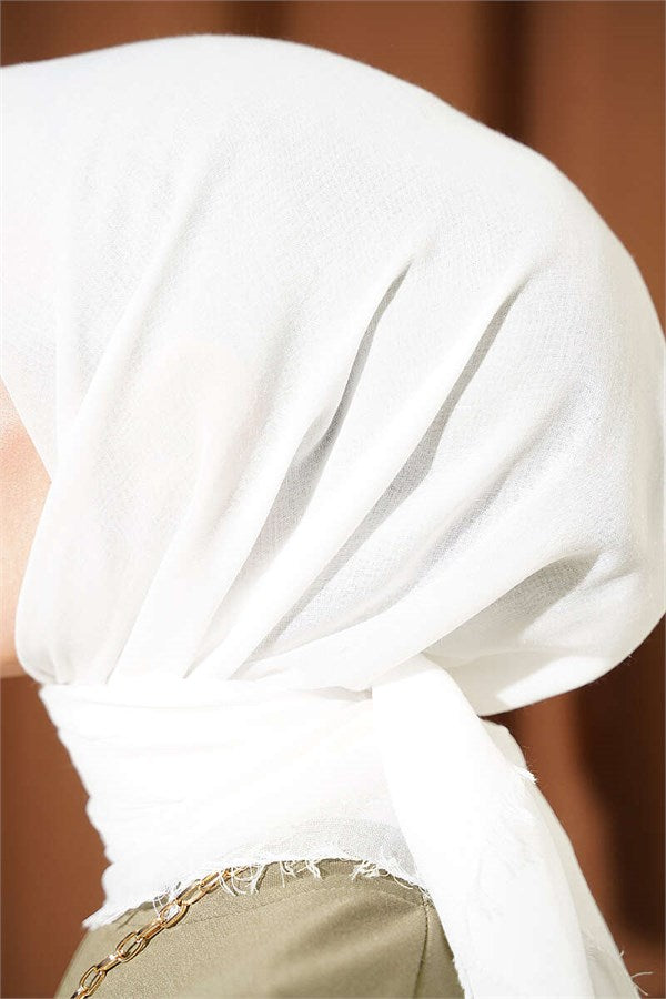 Vera Plain Scarf Off-White
