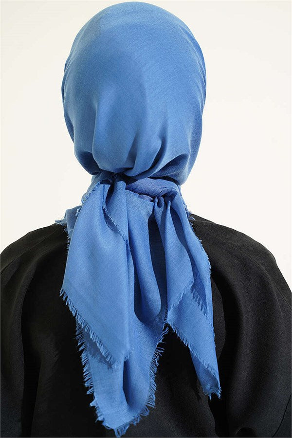 Vera Plain Scarf Denim Blue