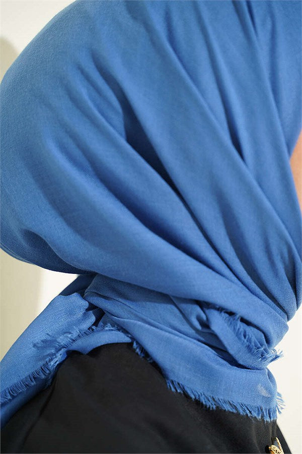 Vera Plain Scarf Denim Blue