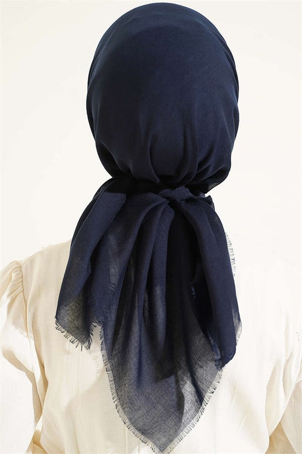 Vera Plain Scarf Dark Navy