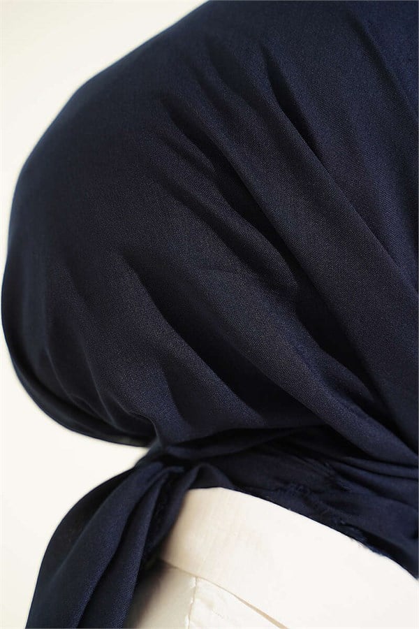 Vera Plain Scarf Dark Navy