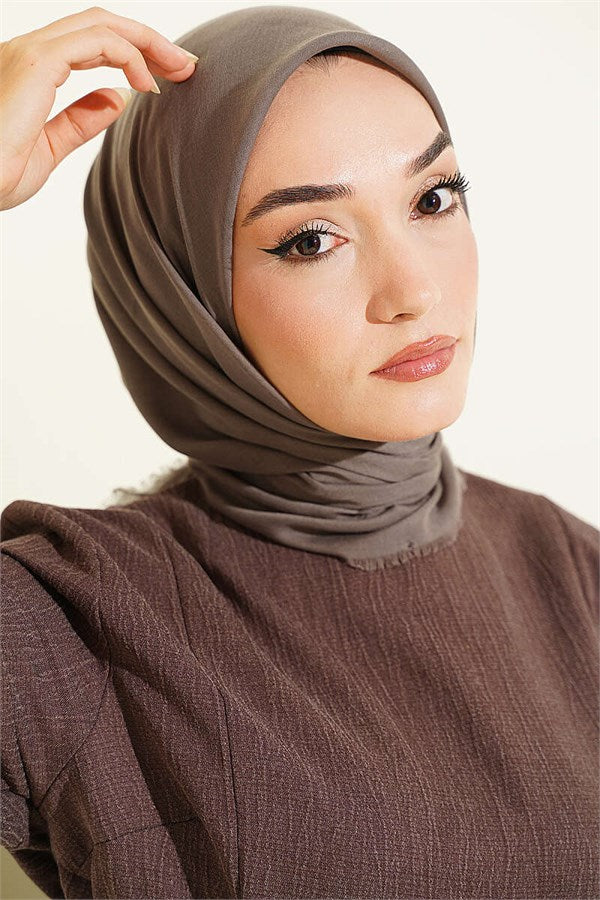 Vera Plain Scarf Dark Mink