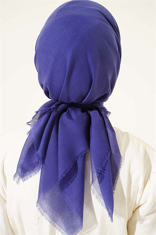 Vera Plain Scarf Navy Blue