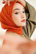 Vera Plain Scarf Orange