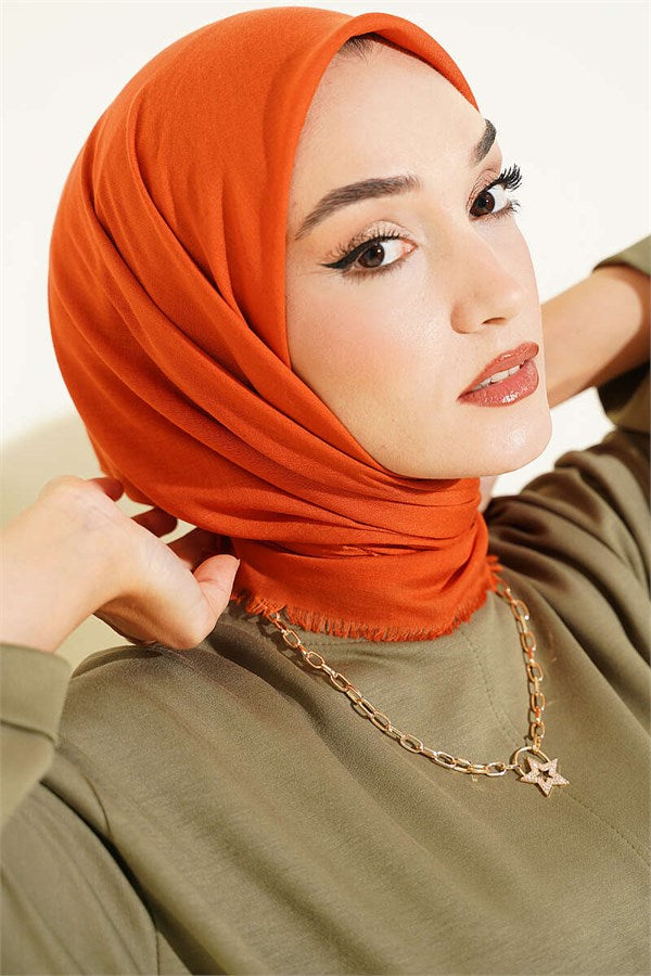 Vera Plain Scarf Orange