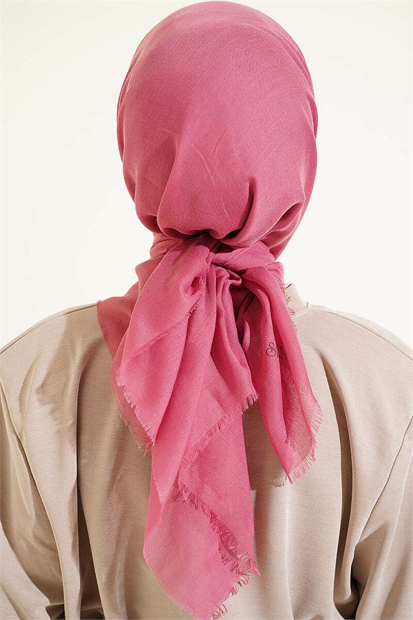 Vera Plain Scarf Rose