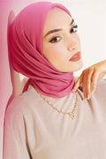 Vera Plain Scarf Rose
