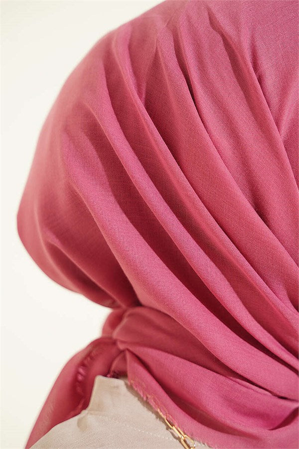 Vera Plain Scarf Rose