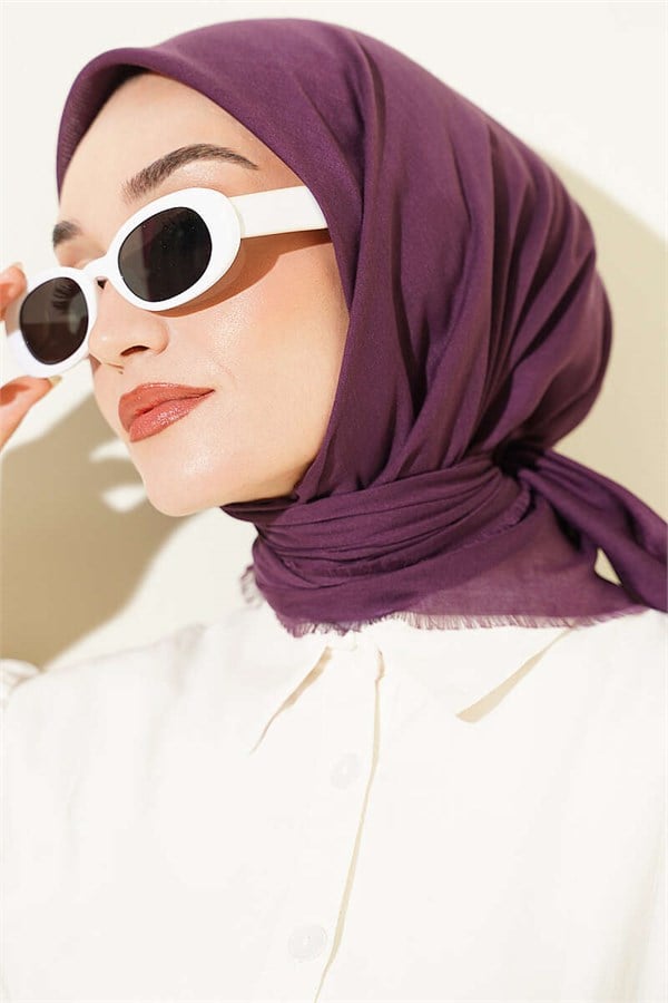 Vera Plain Scarf Vinegar