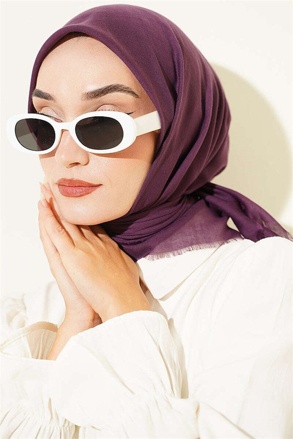 Vera Plain Scarf Vinegar