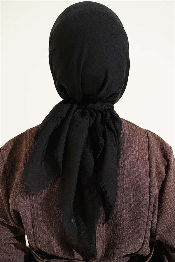 Vera Plain Scarf Black