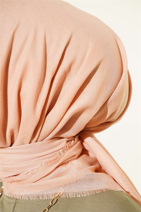 Vera Plain Scarf Salmon
