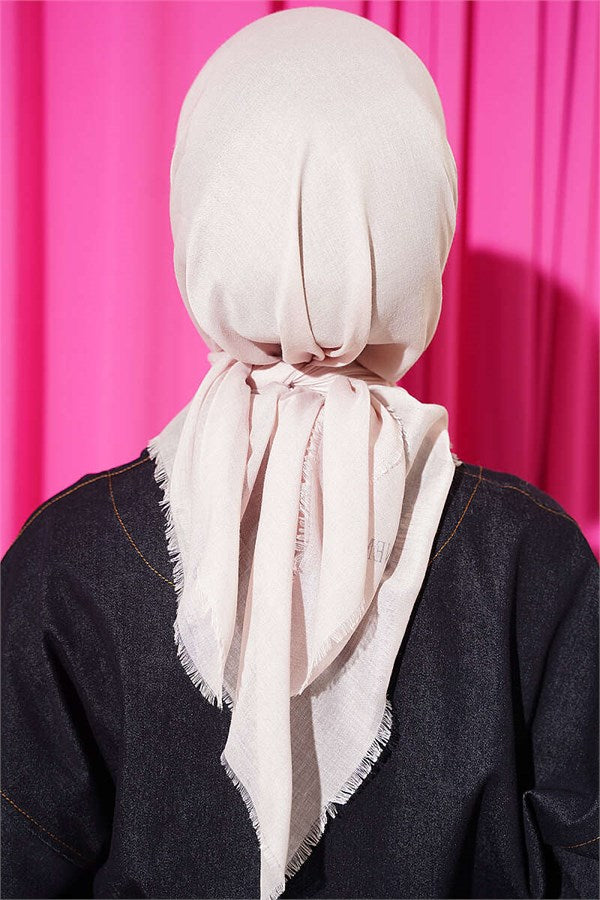 Vera Plain Scarf Light Powder