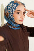 Vera Ethnic Motif Scarf Petrol