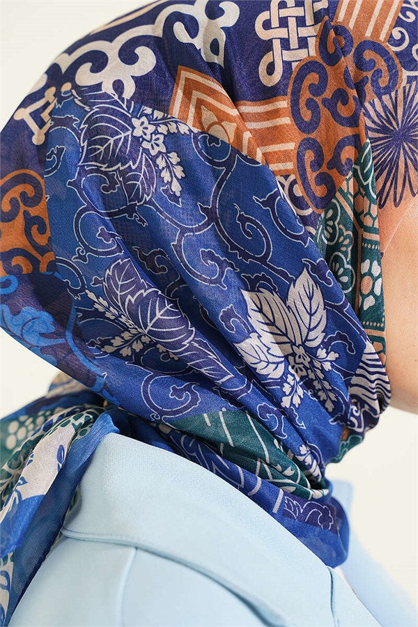 Vera Ethnic Motif Scarf Saks