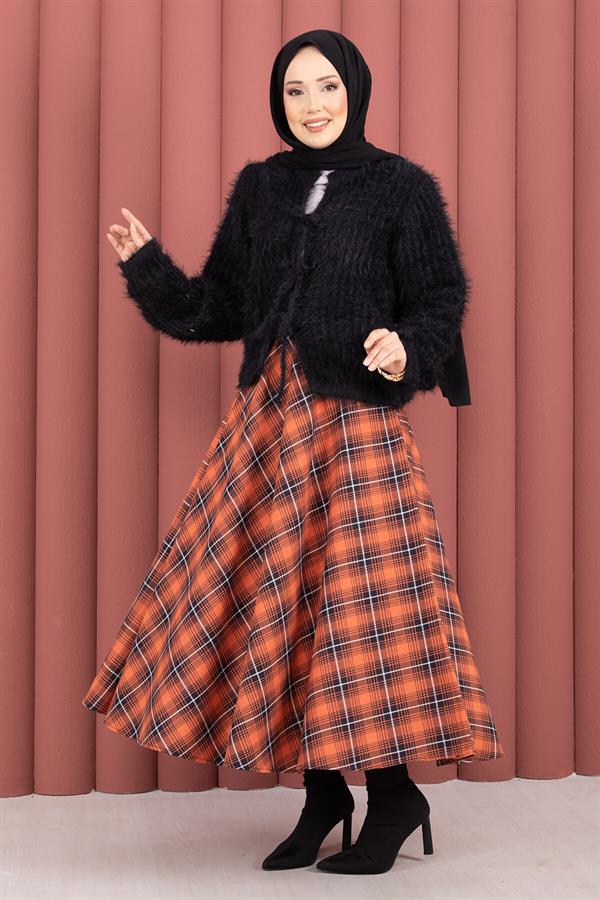 Vera Front-Tie Plush Cardigan Black