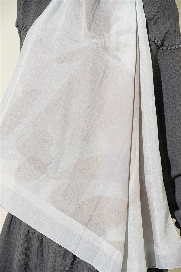 Vera Series Bamboo Crush Shawl Grey