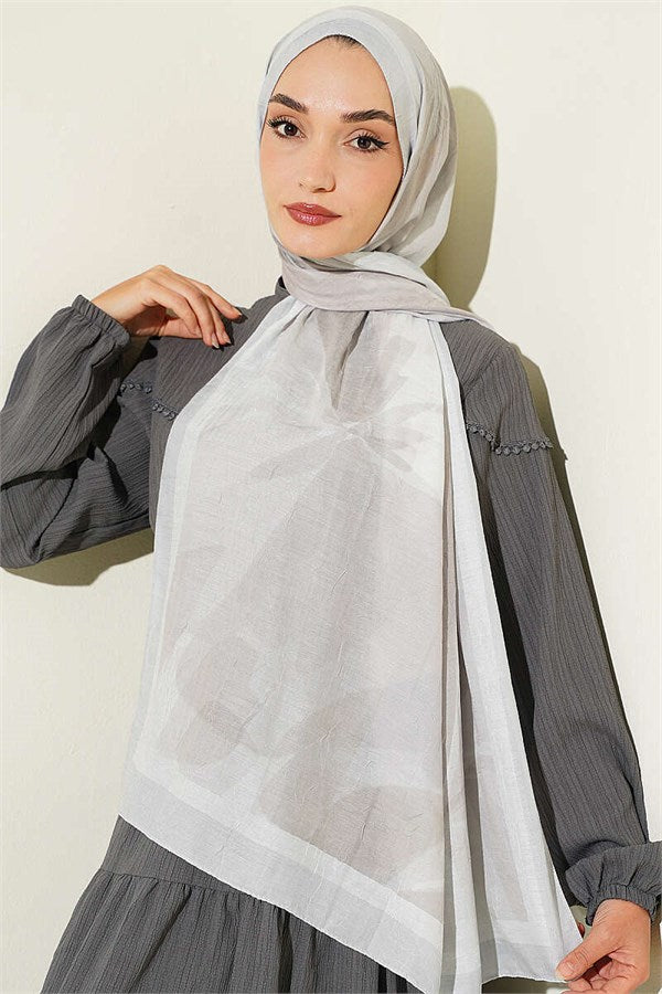 Vera Series Bamboo Crush Shawl Grey