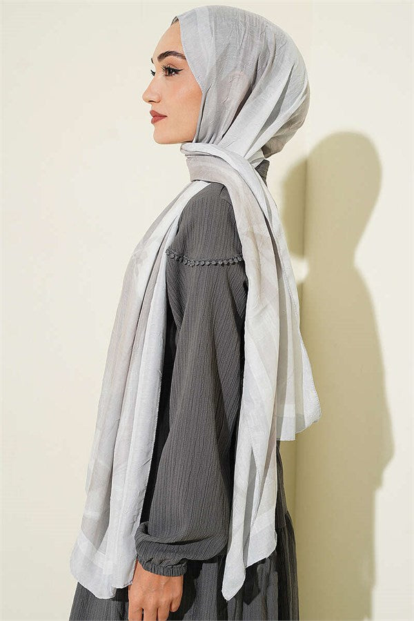 Vera Series Bamboo Crush Shawl Grey